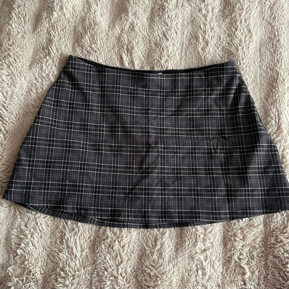 Garage Plaid Mini Skirt